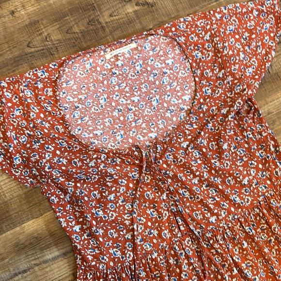 Pretty Rusty Orange Dress - Picture 2 of 3